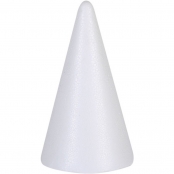 Cone en Styropor Polystyrène Hauteur 12,5 cm
