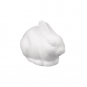 Lapin assis en Polystyrène 14 x 8 cm