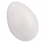 Oeuf en polystyrène en 2 parties Hauteur 15 cm