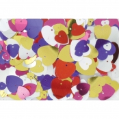 Sequins coeurs 0,5 à 3 cm 50 g