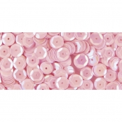 Sequins Rose irisé Ø 6 mm Bombés Boite 6 g Lavable
