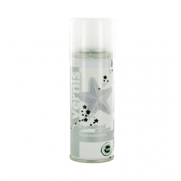 5007 - 3700443550076 - MegaCrea DIY - Vernis pailleté argent Spray 125 ml - France - 2