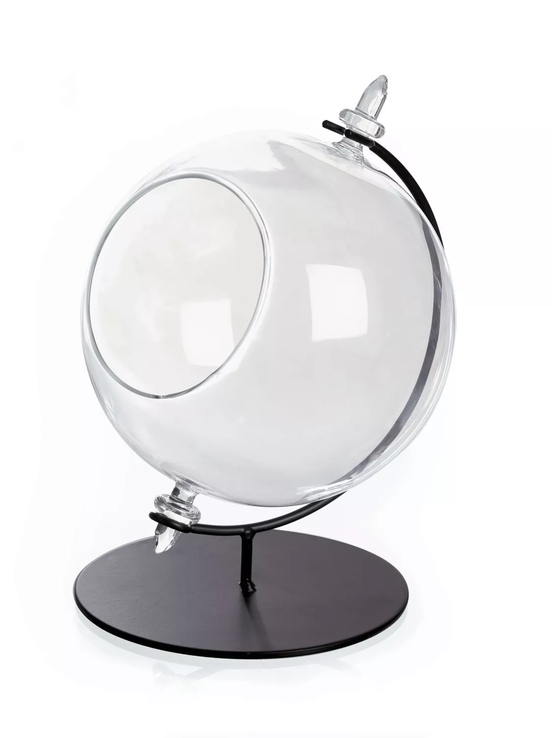 Boule en verre ouverte 14cm...