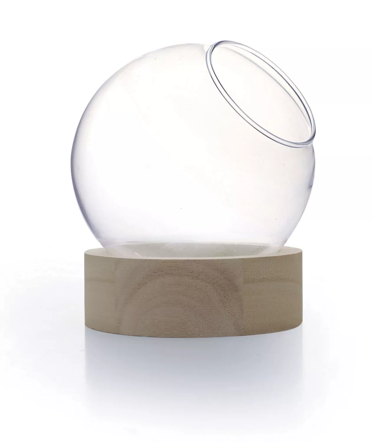 Vase globe avec socle en...