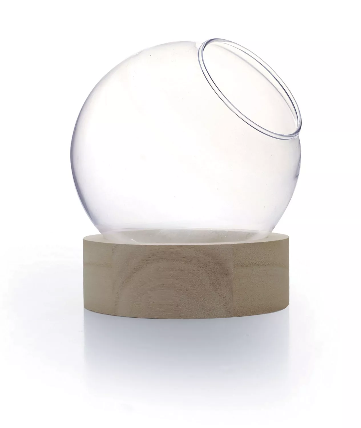 Vase globe avec socle en...