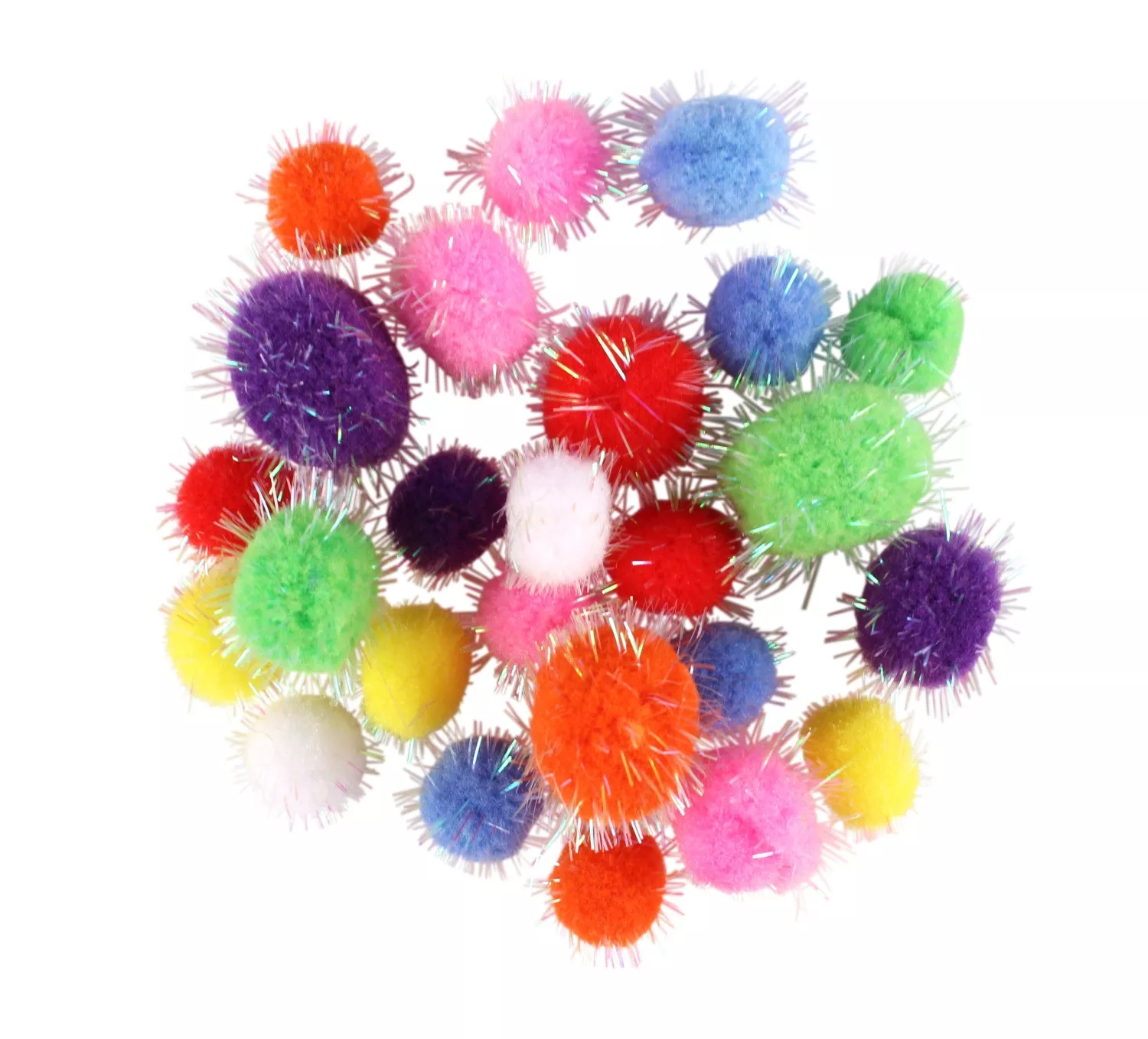 Pompons Pailletés glitter...
