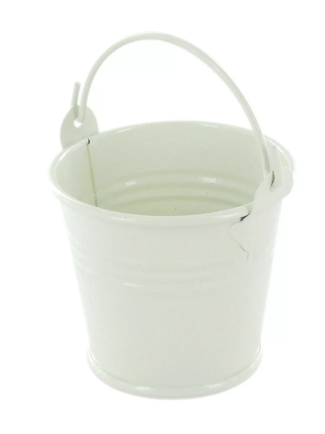 Seau en métal blanc écru Ø...