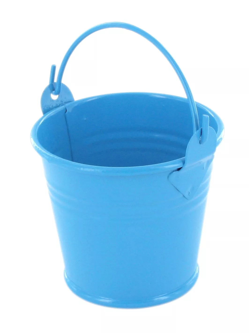 Seau en métal bleu Ø 6,5 cm...