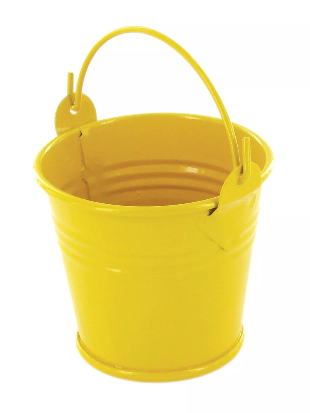 Seau en métal jaune Ø 6,5...