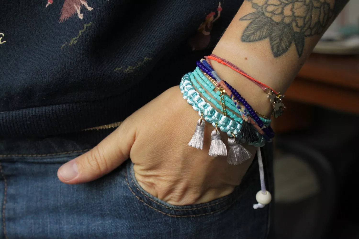 Pompons mini avec anneau...