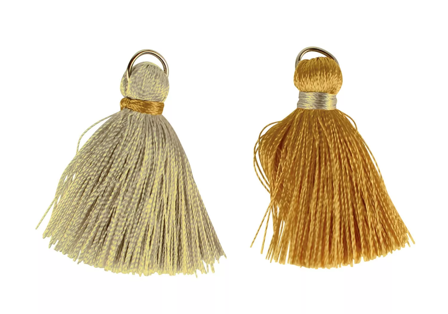 Pompons en coton Argenté...