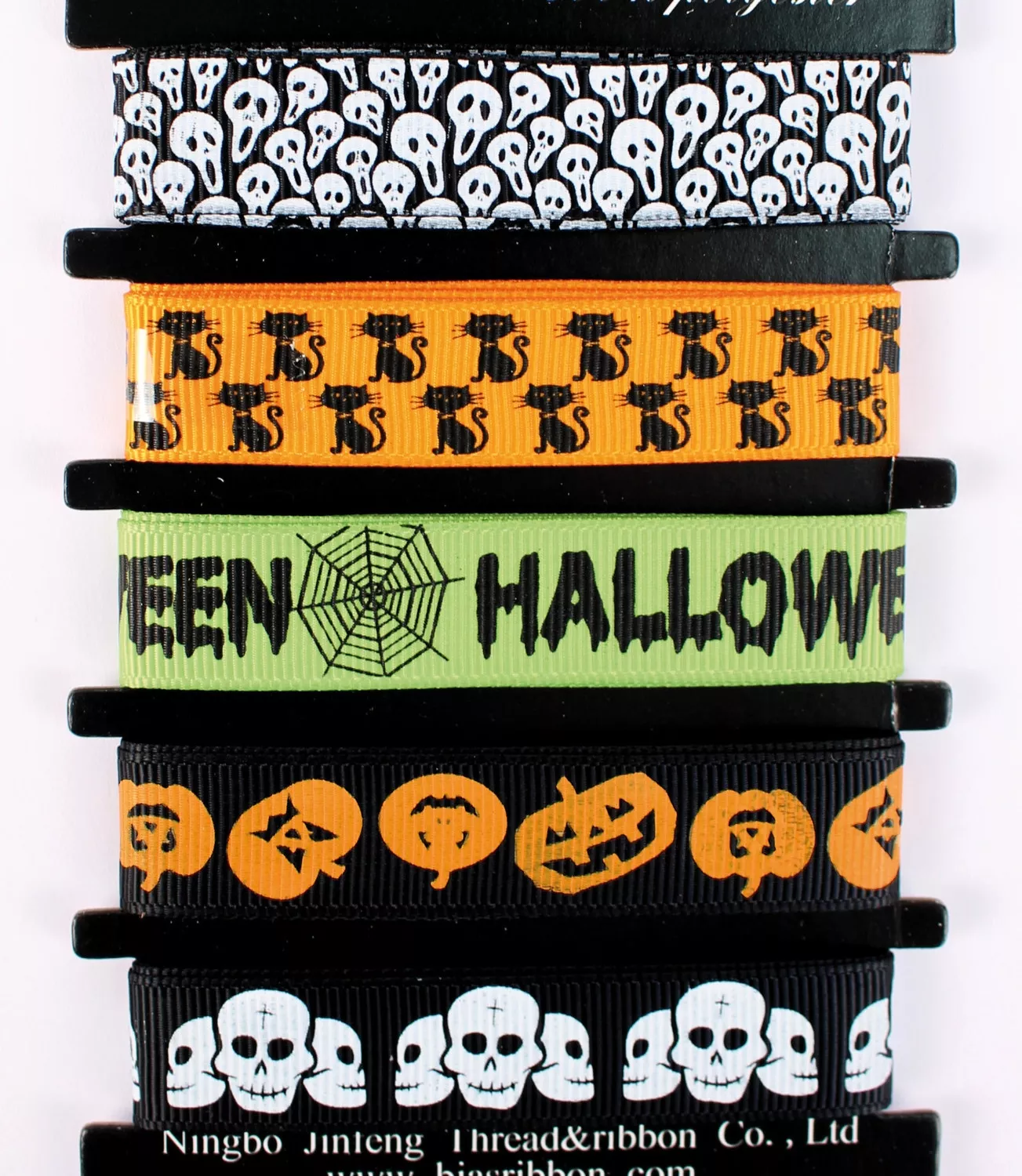 Ruban Halloween 1,5cm 5 pièces