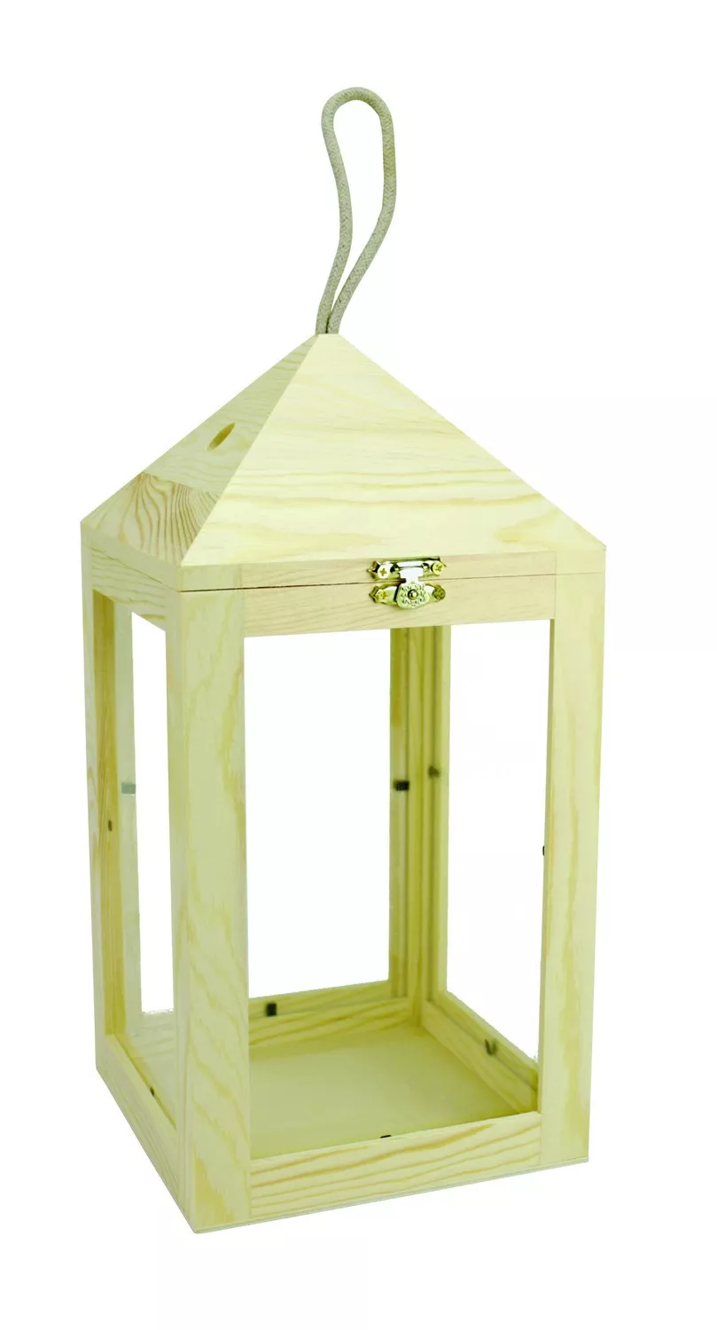 Lanterne en bois 15 x 15 x...