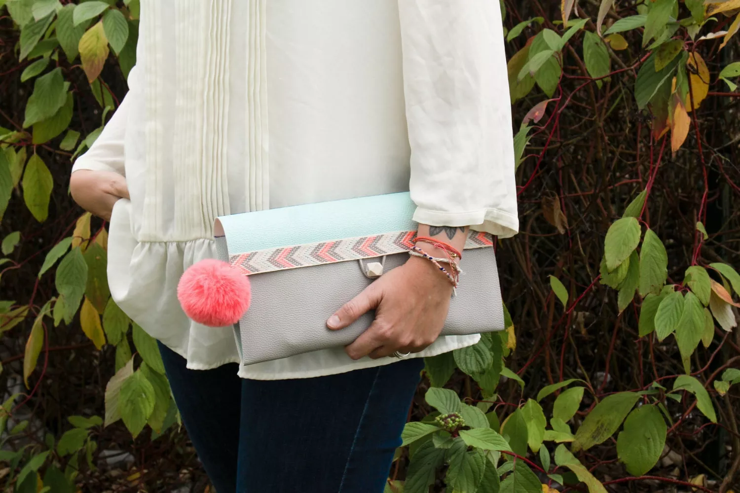 Pompons en fausse fourrure...