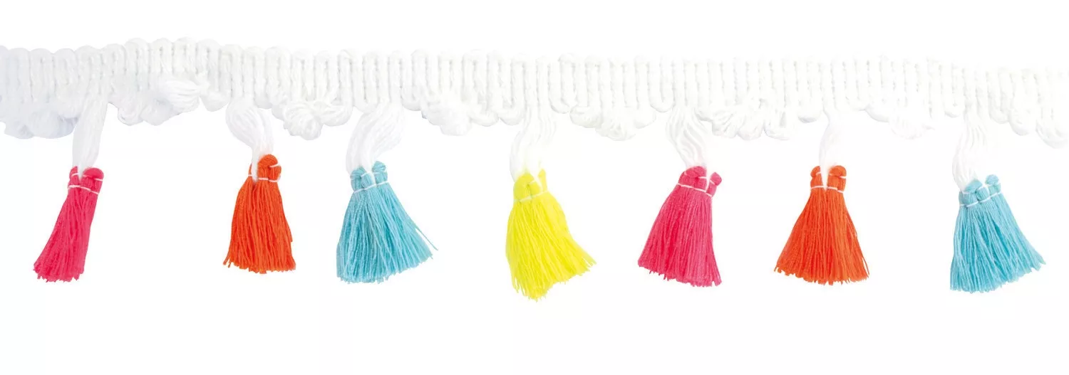 Galon ruban à pompons...