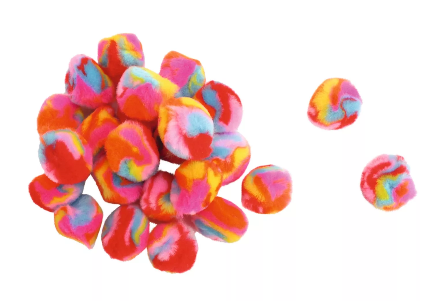 Pompon multicolore 0,9 à...