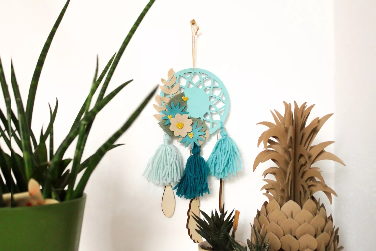 Pompon houppe en laine...