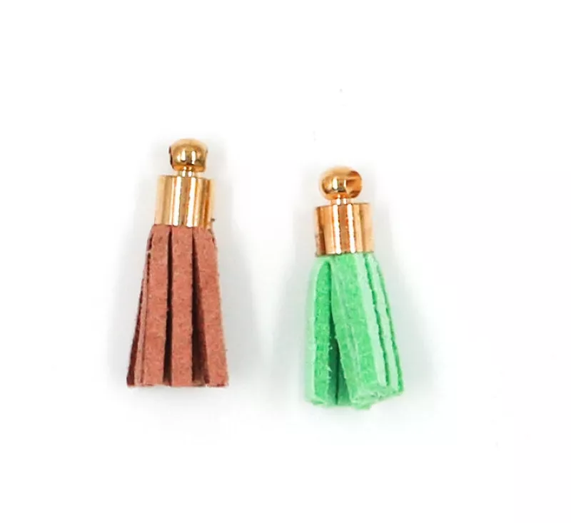 Mini houppe pompon suèdine...