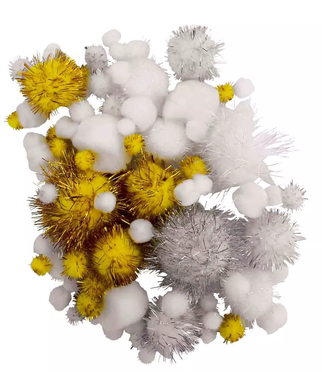 Pompons pailleté glitter...