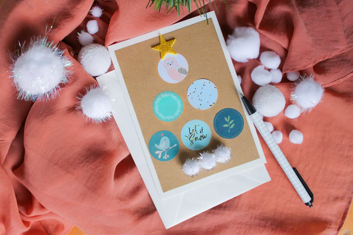 Pompons pailleté glitter...