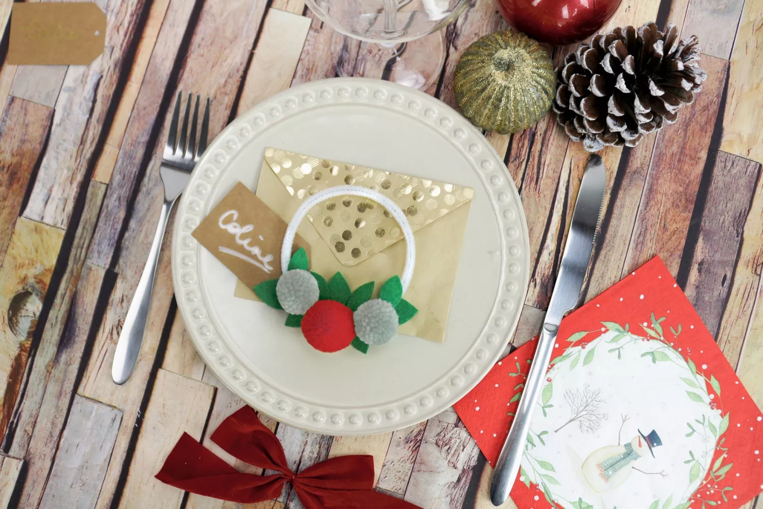 Pompon rond en laine...