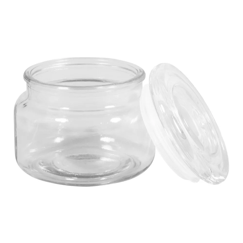 Pot en Verre avec couvercle en verre H 7,5 cm 320ml