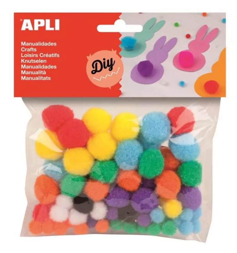 Pompons Assortiment 78 pièces
