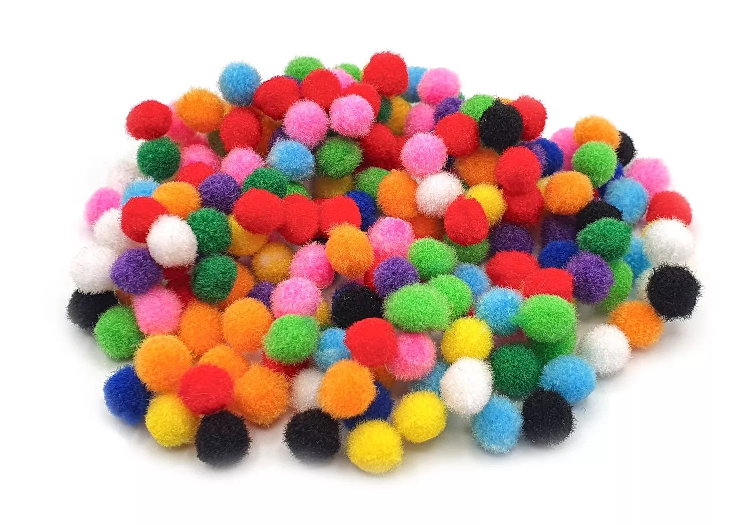 Mini pompons assortis 0,8...