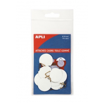 101304 - 3270241013047 - Apli Agipa - Accroche tableau Toile gommé 10 pièces
