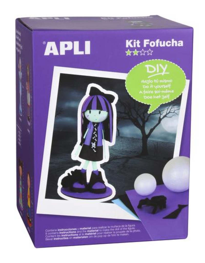 Kit mousse thermoformable Poupee Fofuchas Gothique Apli Agipa ref 13847