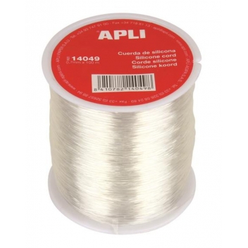 14049 - 8410782140498 - Apli Agipa - Bobine fil silicone Ø 0,7 mm Transparent 100 m