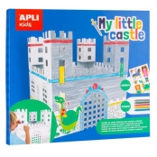 Château Montable à Décorer avec Craies grasses et Stickers