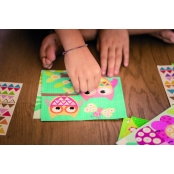 Jeu de Gommettes pour enfant Boite métal Eléphant