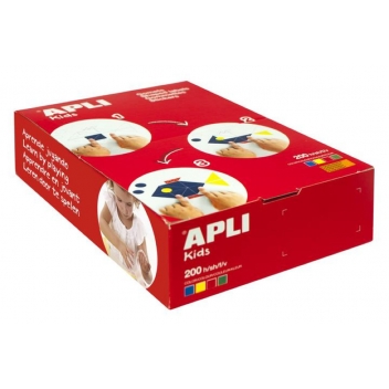 703 - 8410782007036 - Apli Agipa - Pack 200 Feuilles Gommettes Carrés assorties x 7200