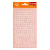 Lettres alphabet & Chiffres Transfert Blanc 6mm Avec empattement