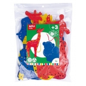 Jouer avec des lacets 6 Animaux et 18 cordons