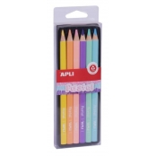 Set de Crayons Couleurs Assorties Pastel 6 pièces