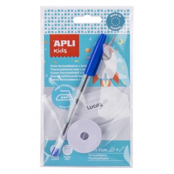17809 - 8410782178095 - Apli Agipa - Ruban thermocollant 10mm x 2m + stylo