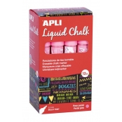 Marqueur Craies Rose Pastel chalk Pointe ronde 12 pièces