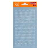 Lettres Chiffres Autocollants Trousse 126Pcs 4 Feuilles Autocollants 4  Couleurs