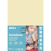 Cartons Ivoire A4 170G 50 Feuilles