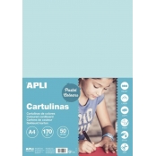 Cartons Bleu Clair A4 170G 50 Feuilles