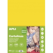 Cartons Jaune A4 170G 50 Feuilles