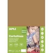 Cartons Noisette A4 170G 50 Feuilles