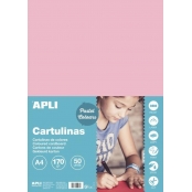 Cartons Rose A4 170G 50 Feuilles