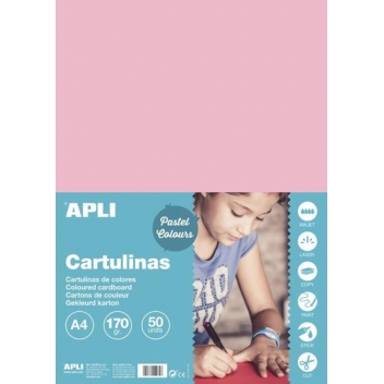 14235 - 8410782142355 - Apli Agipa - Cartons Rose A4 170G 50 Feuilles