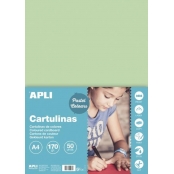 Cartons Vert Emeraude A4 170G 50 Feuilles