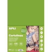 Cartons Vert Pre A4 170G 50 Feuilles