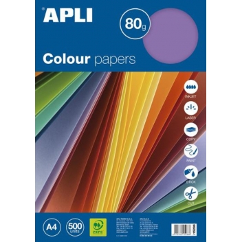 15286 - 8410782152866 - Apli Agipa - Papier A4 Couleurs Vives Assorties 500 feuilles