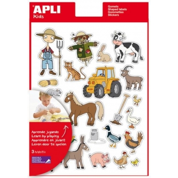 11431 - 8410782114314 - Apli Agipa - Gommettes La ferme x 66